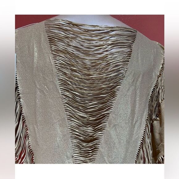 Beach Bunny Gold Fringe Cover-Up - Picture 6 of 10